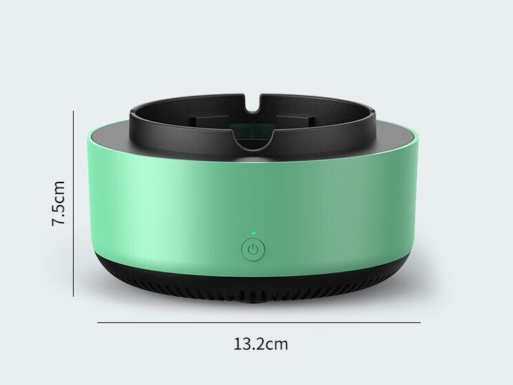 electronics smoke air purifier ash tray vape green black grey home car ash tray