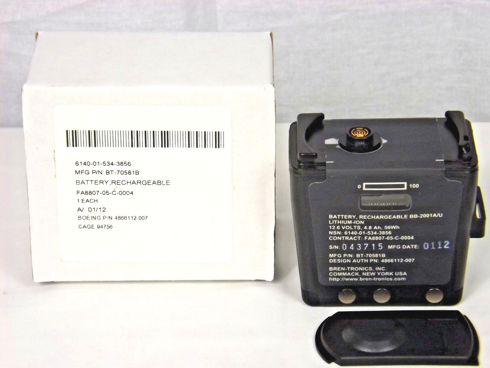 New BB-2001A/U Recharable Battery Military Radio Lithium Ion / BT-70581B