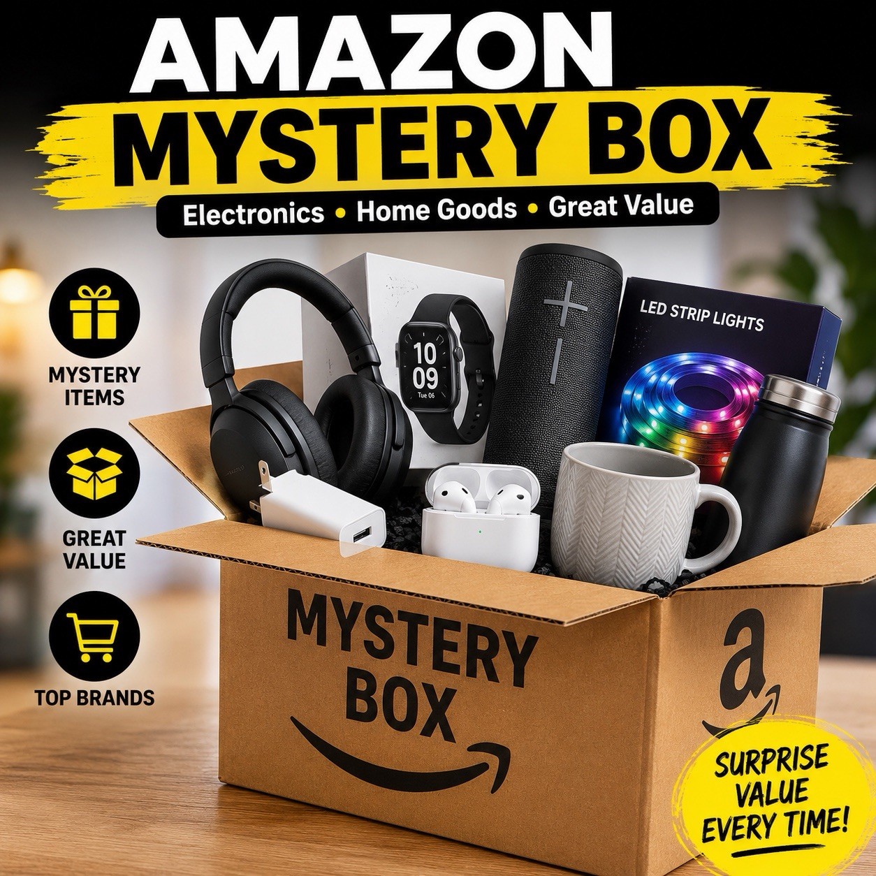Amazon Mystery Box Liquidation Box Electronics Home Goods