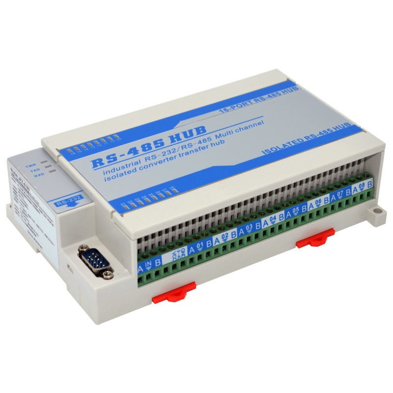 JPX6160 Lightning protection type bidirectional 16-channel RS485 hub distributor