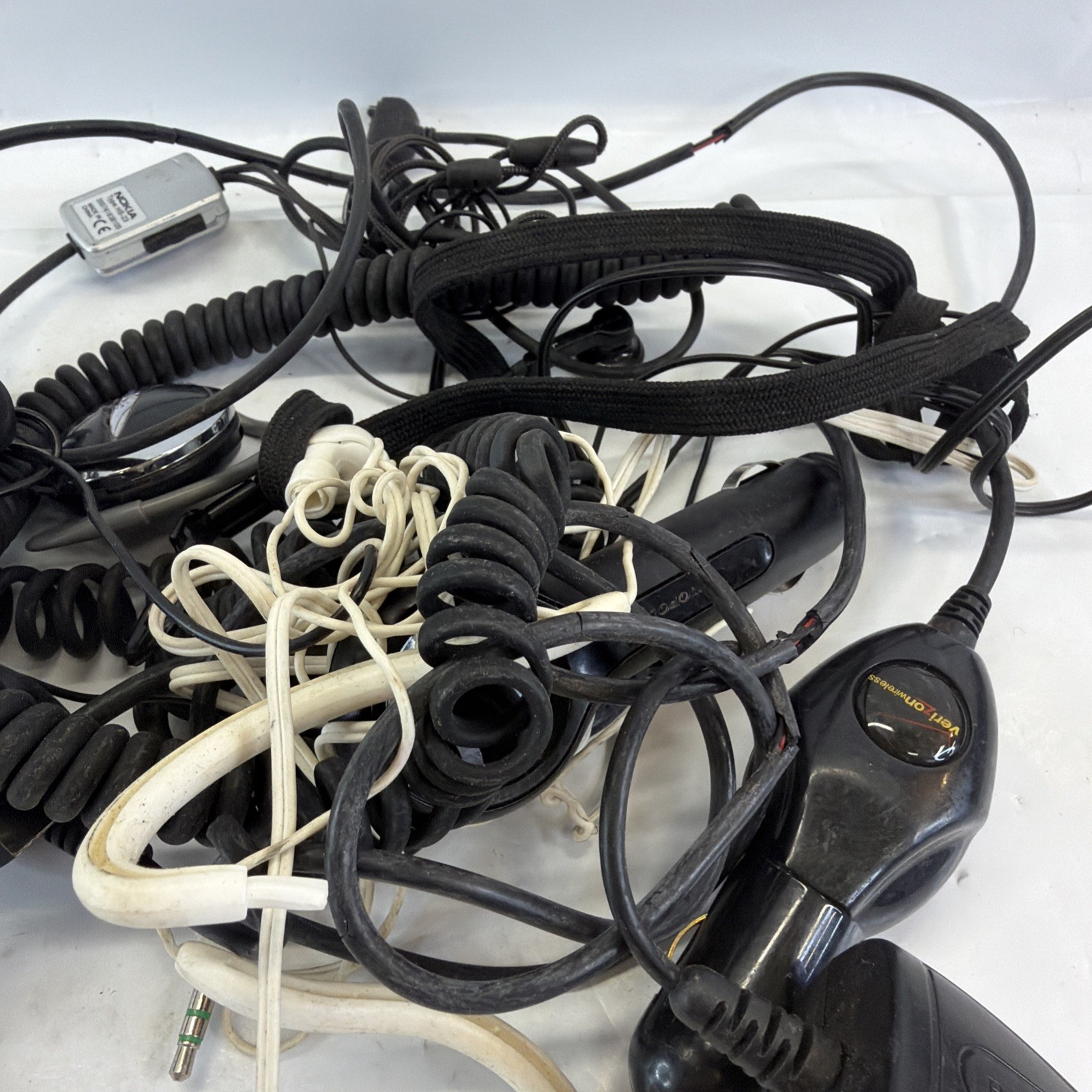 Bulk Electronics Lot Car Chargers Headsets Cables Untested Parts Repair Mixed