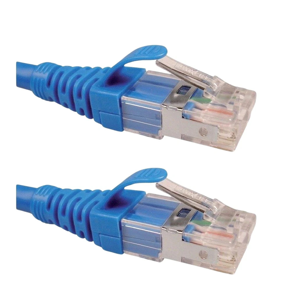 Nexxt NAB-PCS6A7FBL Cat6A RJ45 Patch Cable 7ft Blue Lot of 3