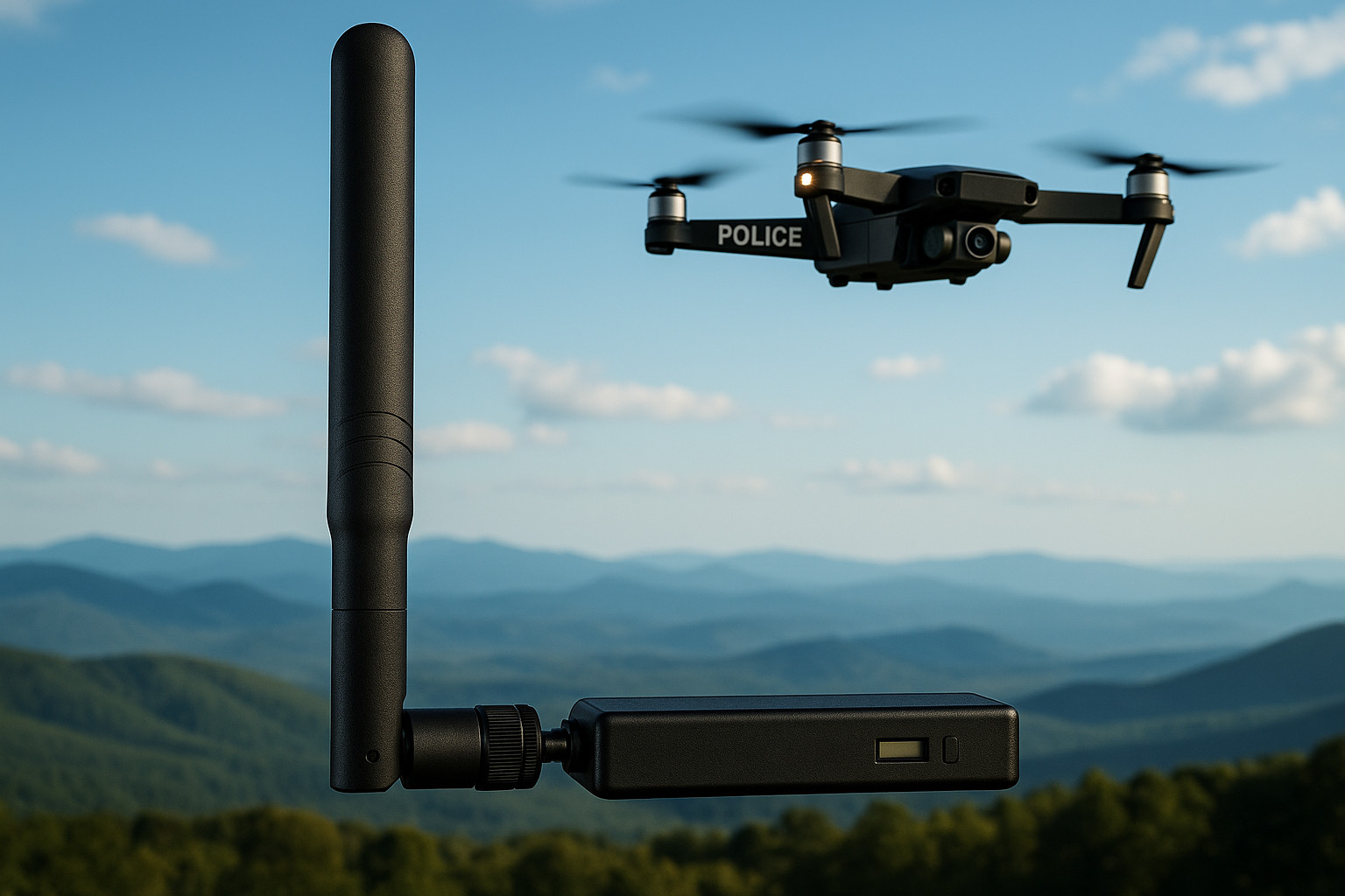 Police Drone and Pilot Detection Device –Handheld Remote ID Receiver for Phone–