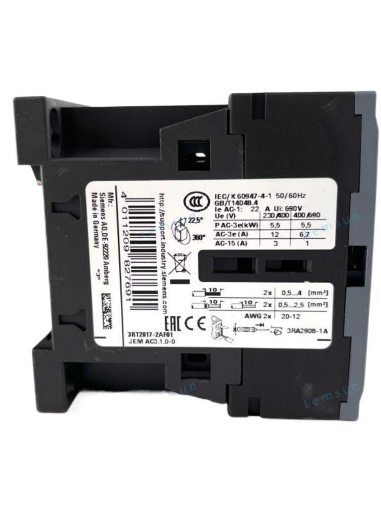 1PC NEW FIT FOR 24V DC contactor 3RT2017-2AF01