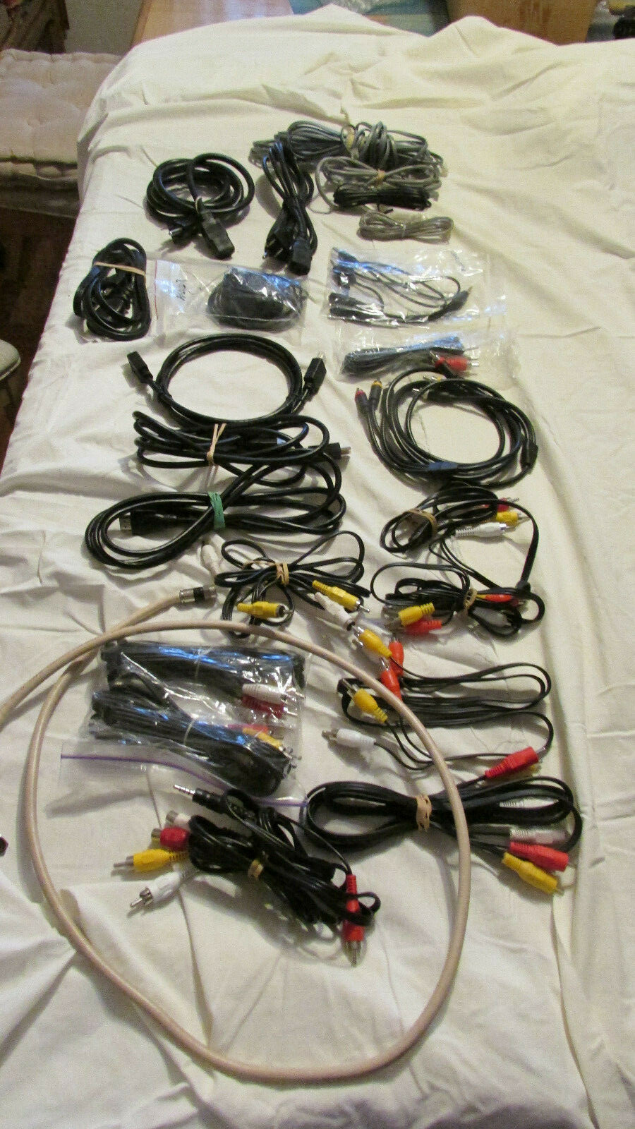 Lot of 23 Cables and cords
