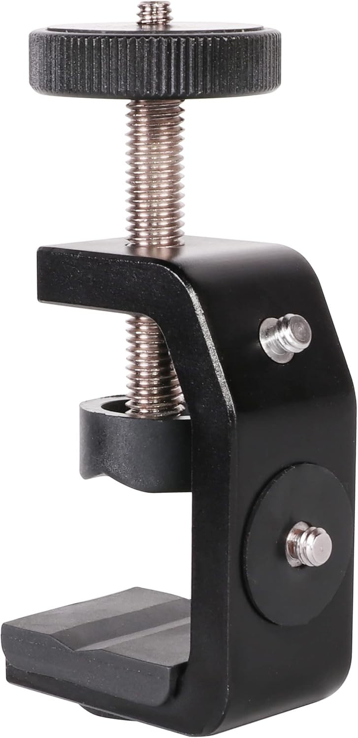 “C Clamp Camera Clamp Mount with 1/4″” Screw for Photo Studio Video “