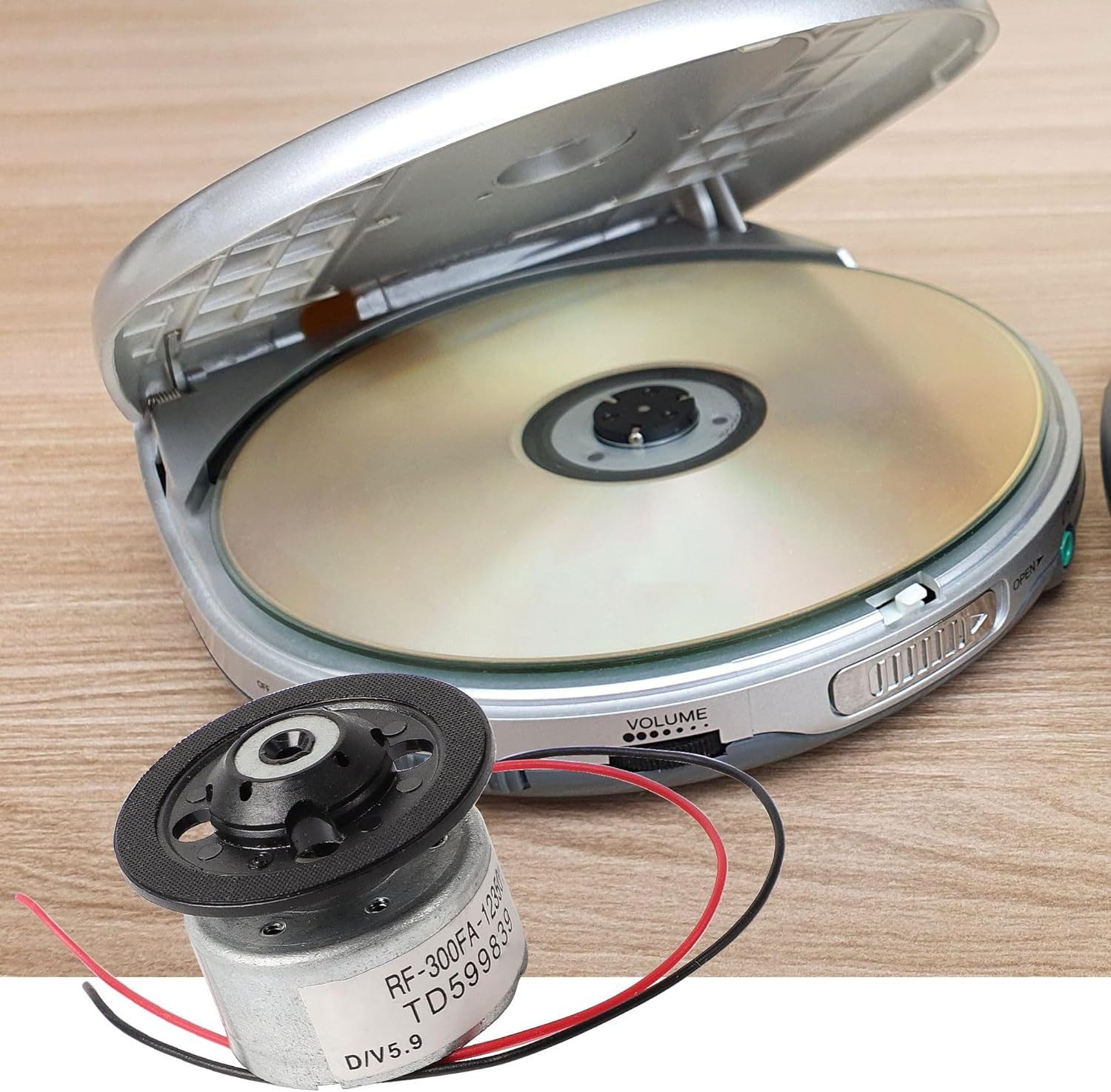 Metal RF-300FA-12350 DC 5.9V Spindle DVD Micro Motor, 2.4 X 1.2Cm for DVD CD Pla