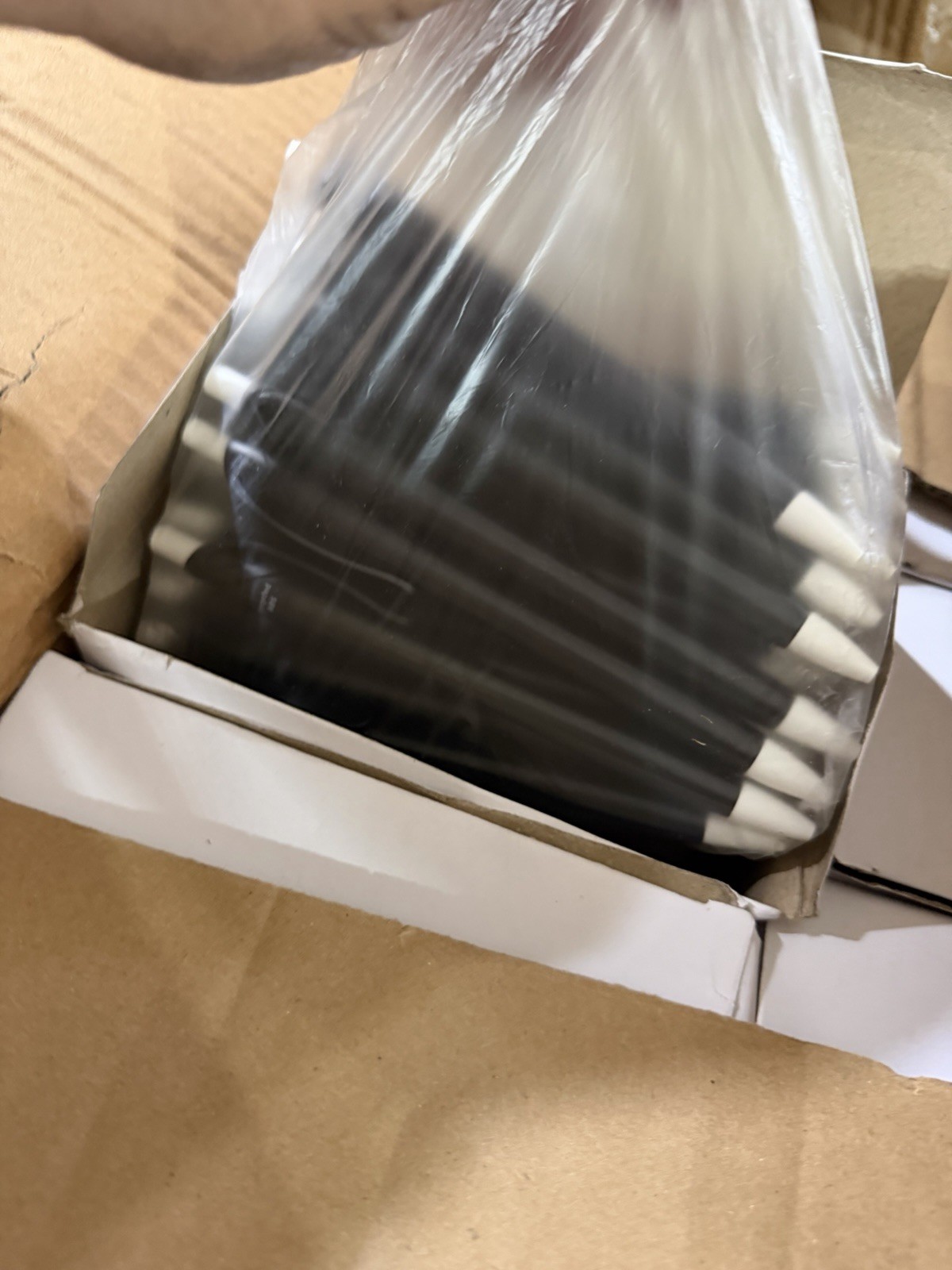 1000 Bulk Lot Black Capacitive Stylus Pens for Touchscreen Devic with White Tips