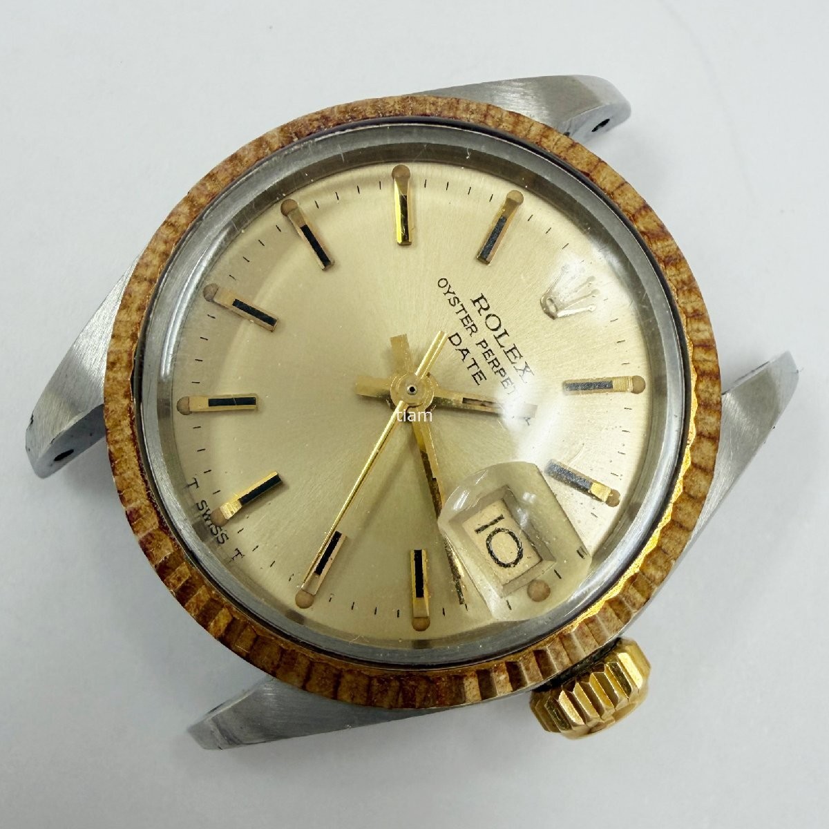 ROLEX 6917/3 Oyster Perpetual Date Stainless Steel Yellow Gold 1972 Automatic