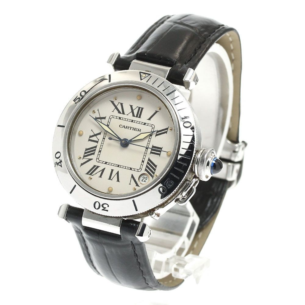 CARTIER W3100255 Pasha C Date Automatic Boys’ Watch Stainless Steel
