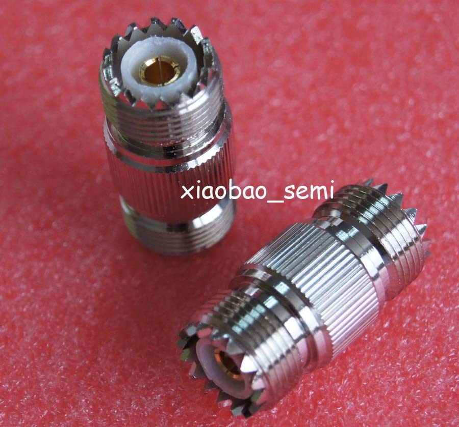 10X Adapter SO239 UHF jack female to SO-239 female RF connector straight