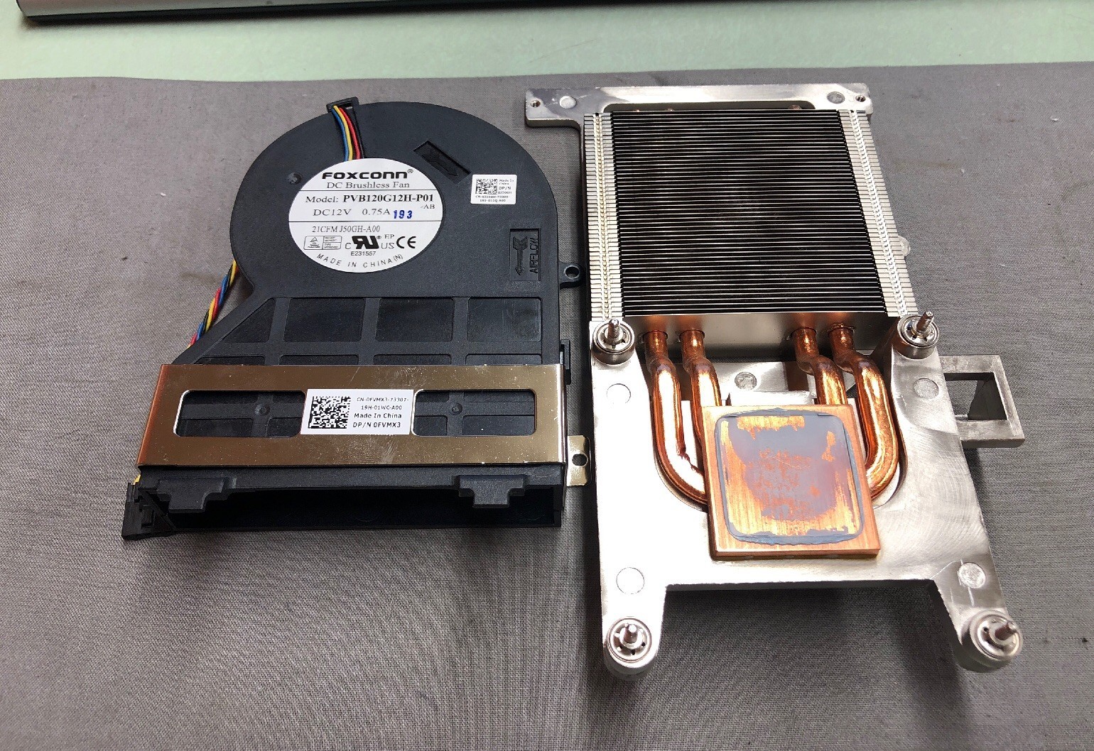 Dell CPU Cooling Fan AND Heatsink 0J50GH 0FVMX3 FOR Optiplex 390 790 990