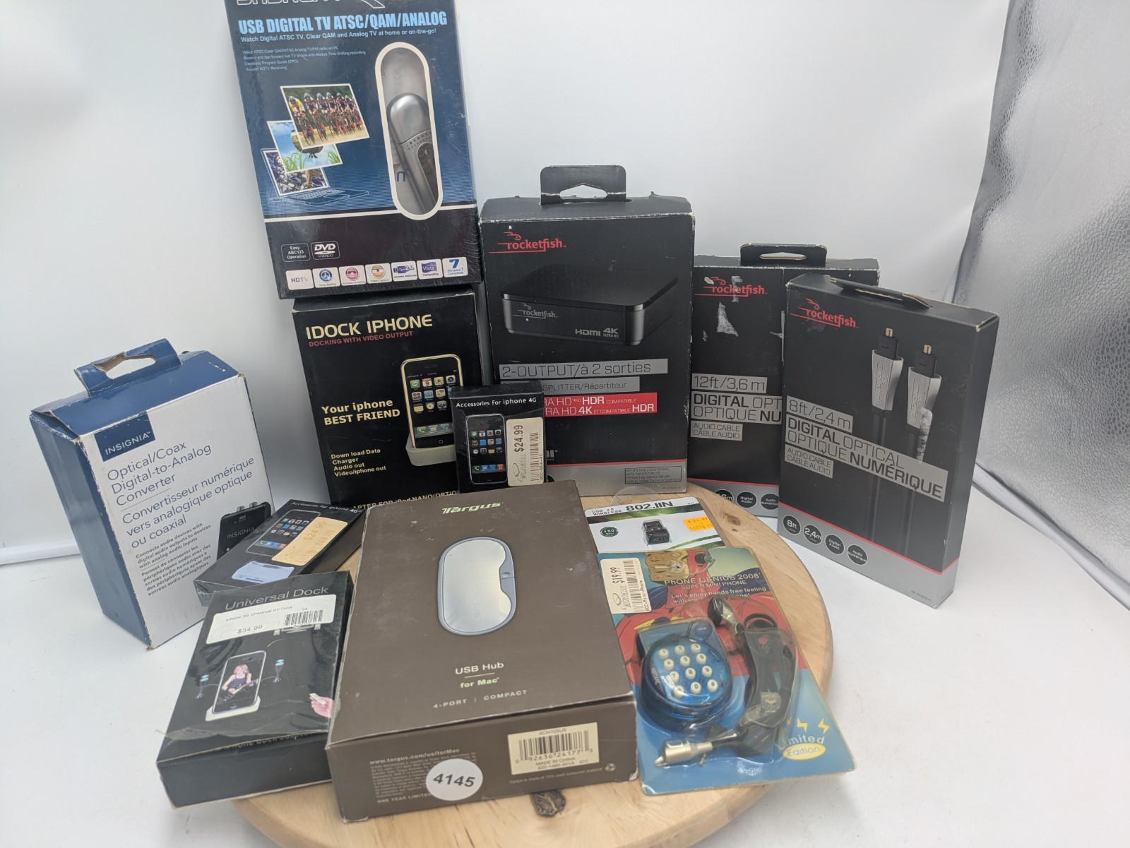 Mixed Electronics Accessories Lot of 12 Rocketfish Targus Sabrent USB HDMI Parts