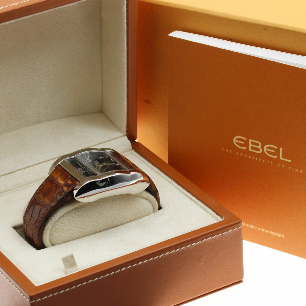 Ebel Tarawa Date Chronograph E9137J40 Automatic Men Stainless Steel Boxed 41mm