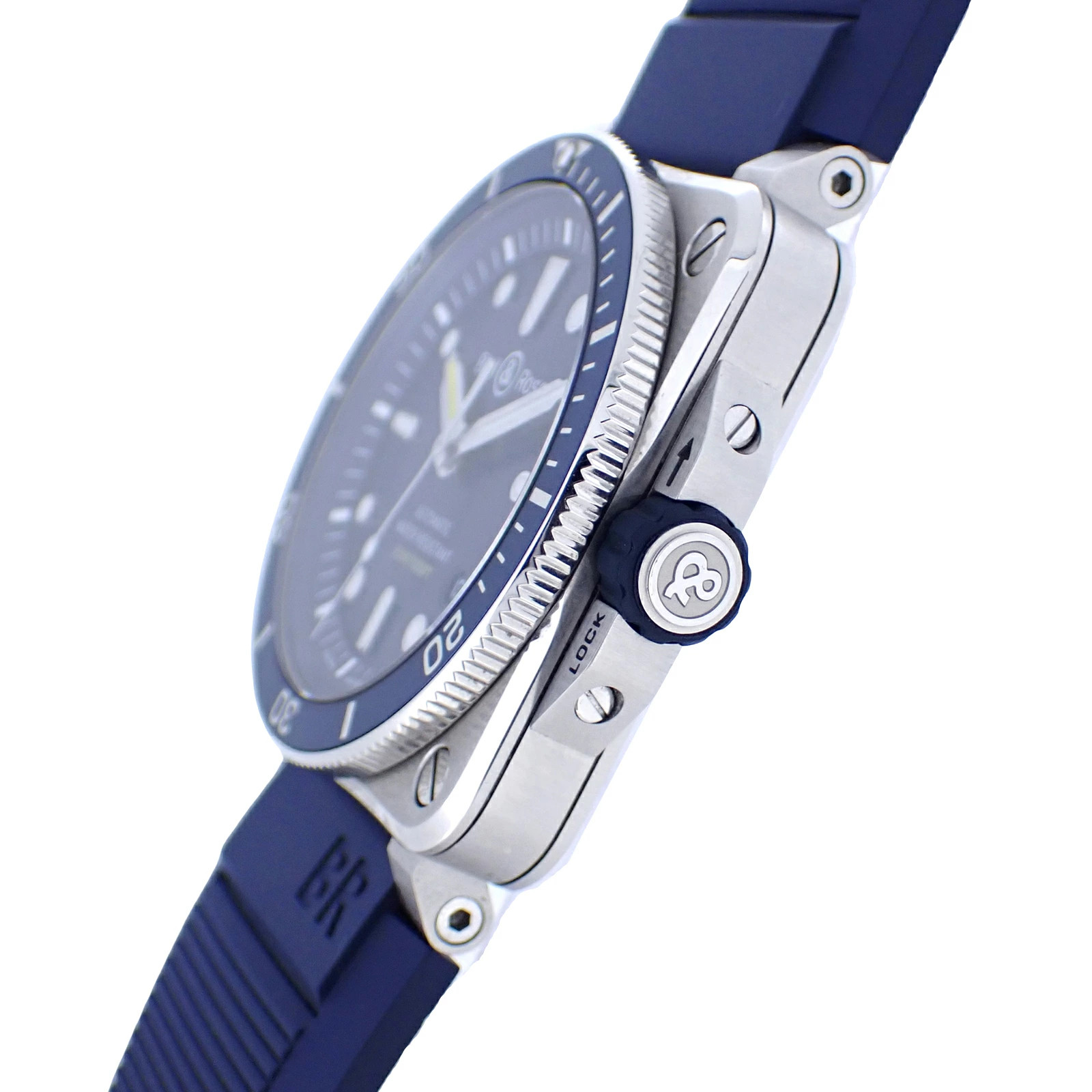 Bell & Ross Watch BR 03-92 Diver SS Blue Rubber Automatic 42mm Men’s w/Boxed