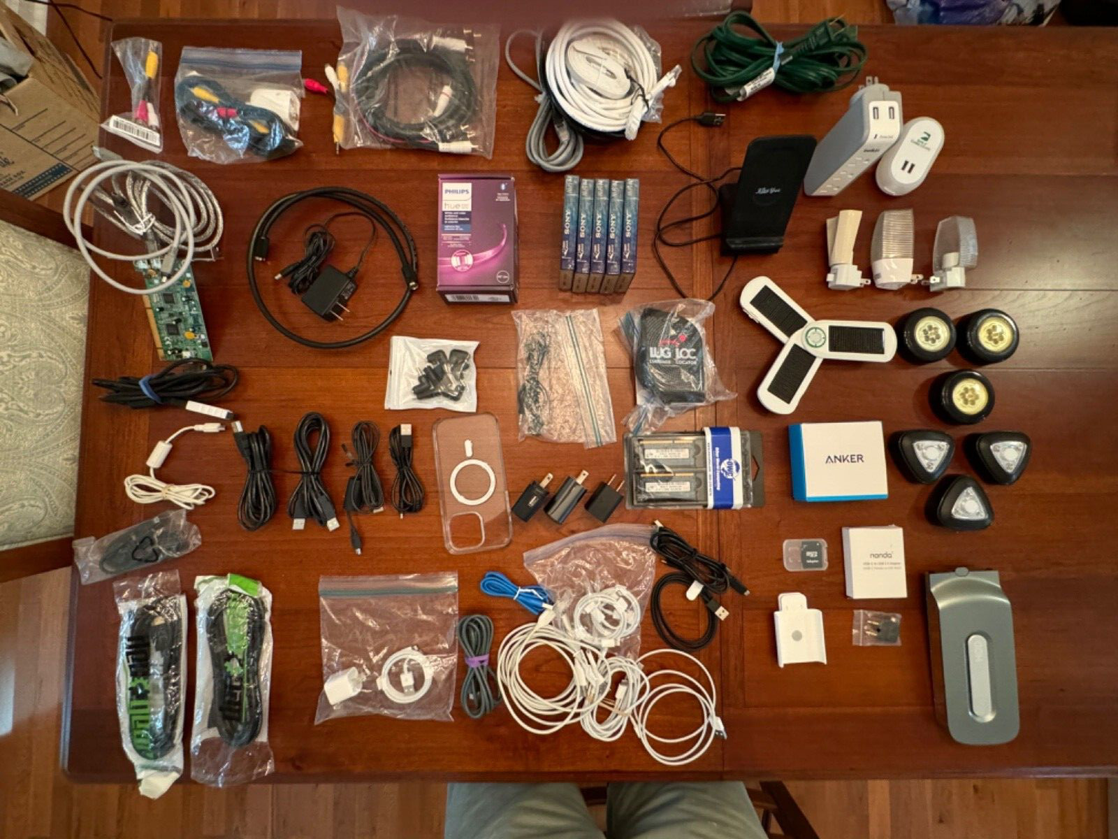 Junk Drawer Electronics / Electrical – Cables/Chargers/Firewire Card/RAM/