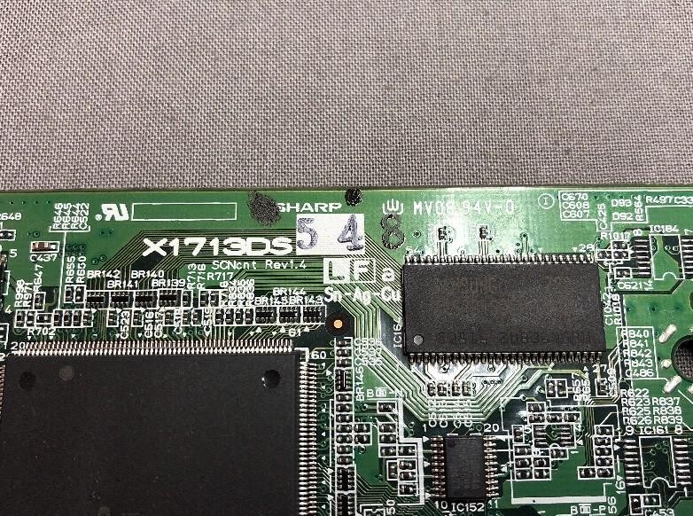 SHARP PRINTED CIRCUIT BOARD SCNcnt REV 1.4 X1713DS54