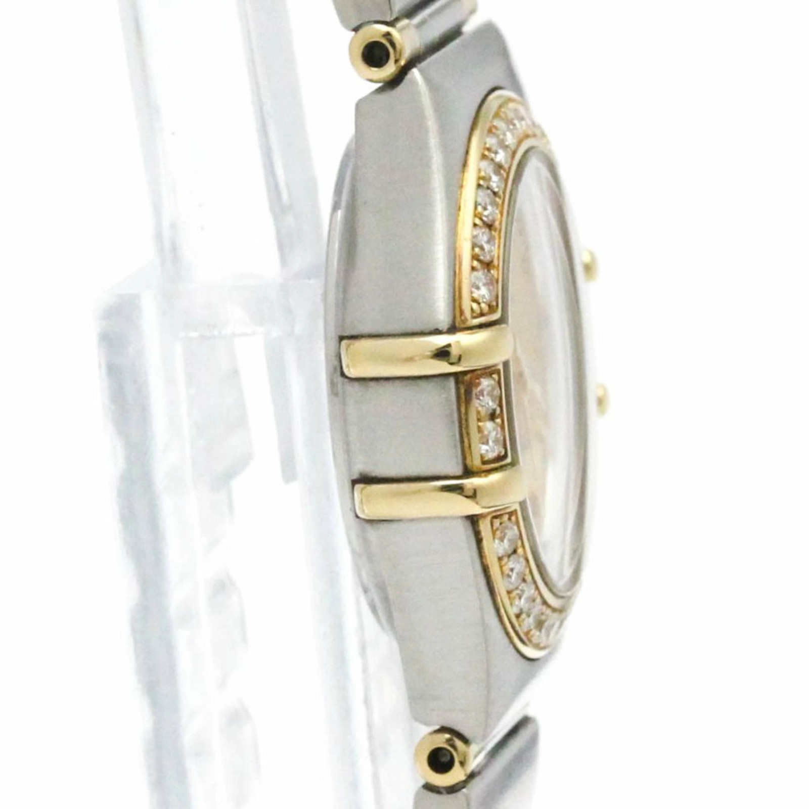 OMEGA Watch Constellation 1367.10 Diamond K18 Gold Stainless Steel Quartz Women