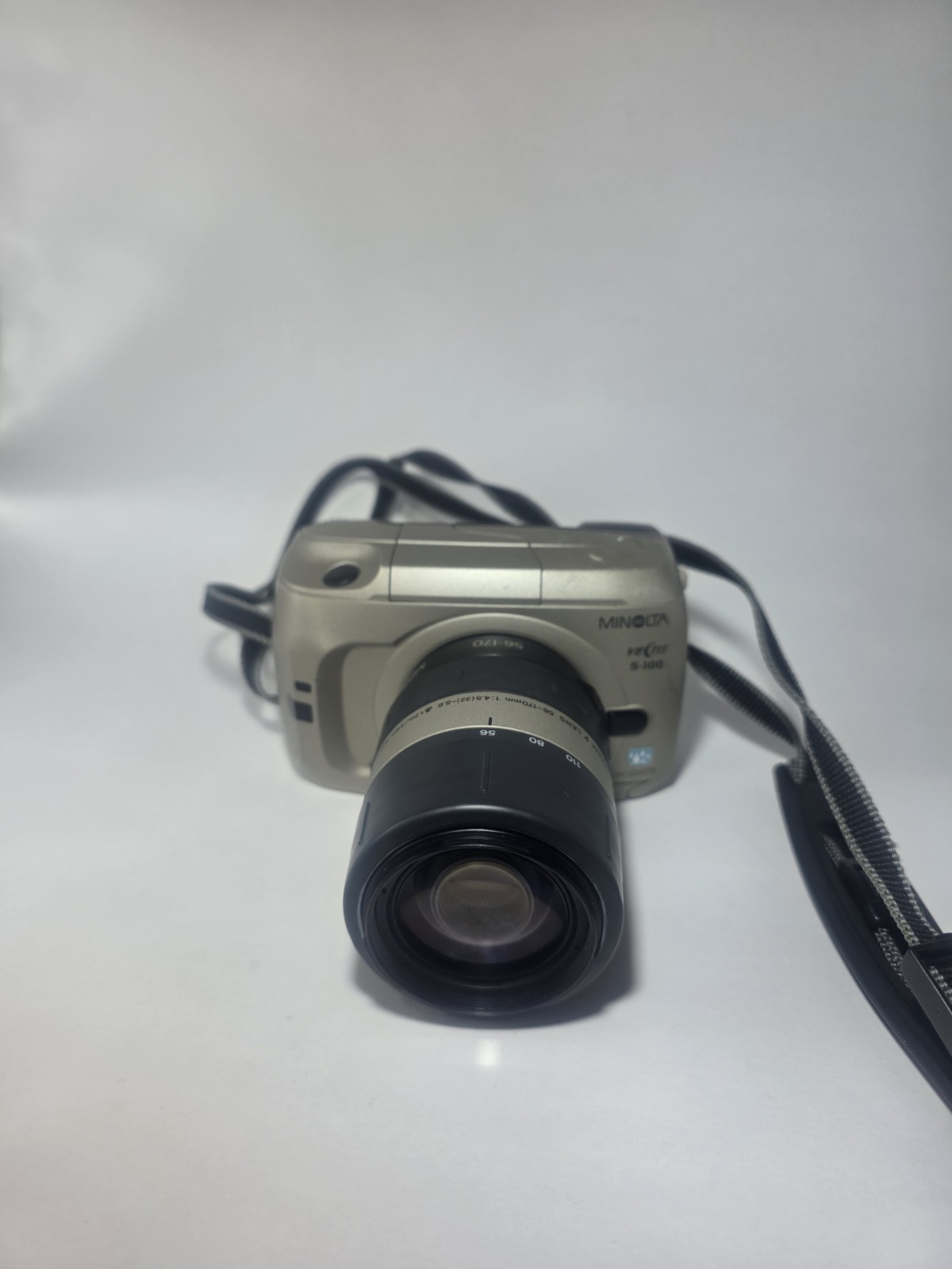 Minolta Film Camera with Zoom Lens – Untested – Sold As-Is for Parts or Repair