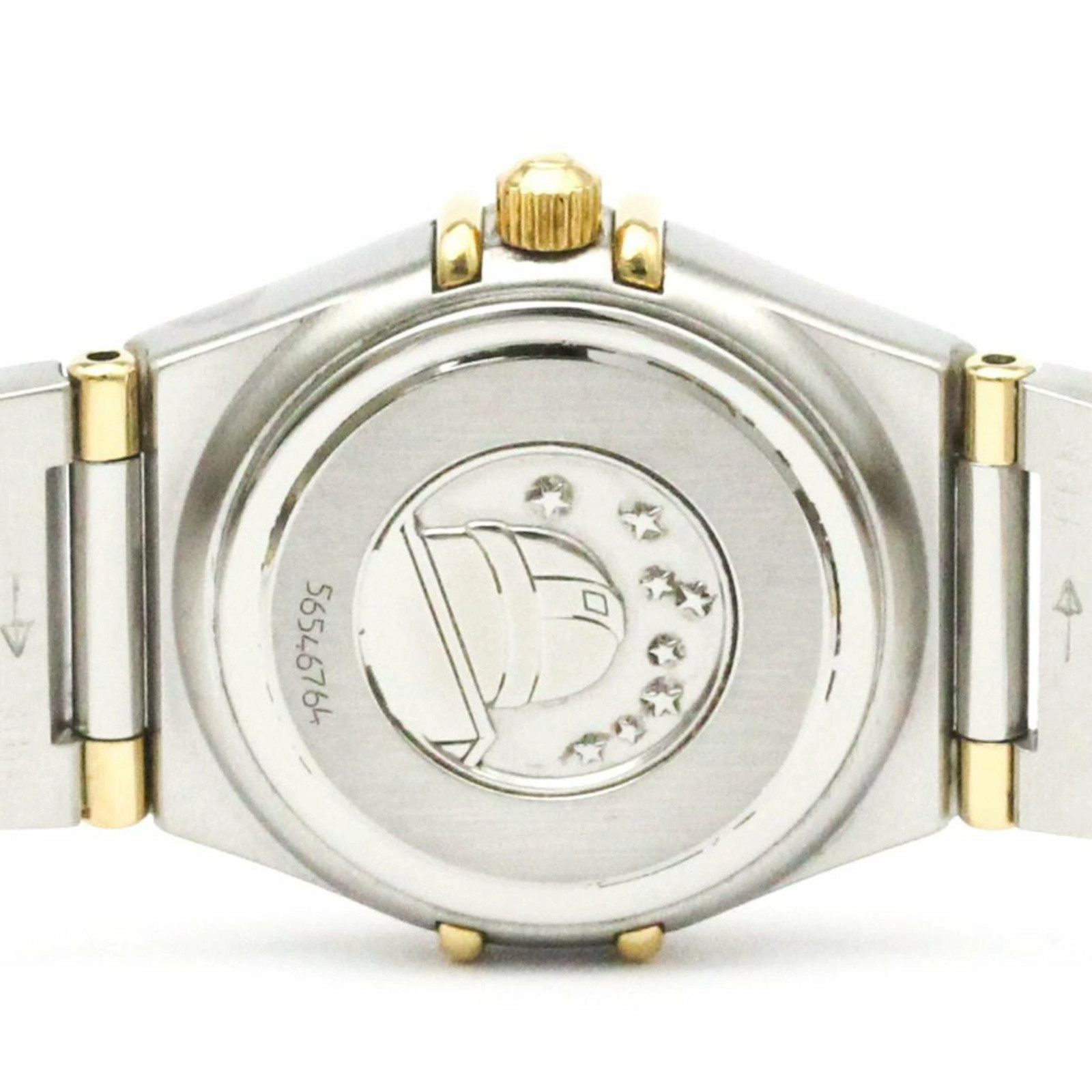 OMEGA Watch Constellation 1367.10 Diamond K18 Gold Stainless Steel Quartz Women
