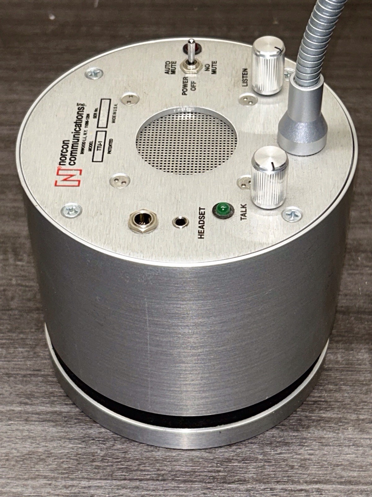 NORCON Communications TTU-1 Rechargeable Powered Talk Thru Communication |#D456