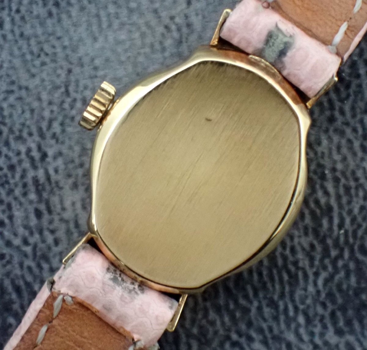 Rolex Watch Precision K18YG 18K Silver Manual Winding Leather Band Women’s Auth