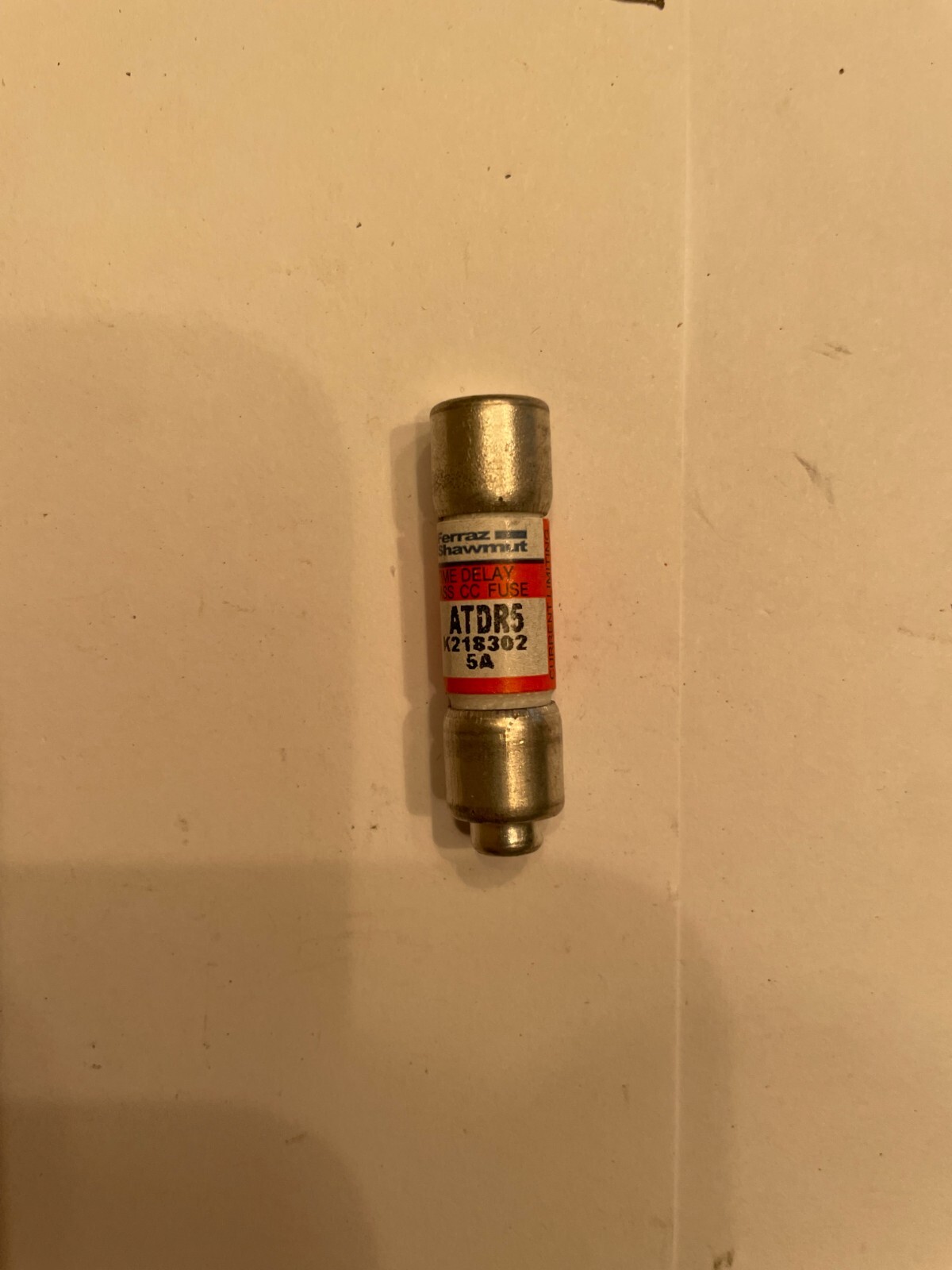 ORIGINAL Ferraz Shawmut ATDR5 ATDR-5 (5 Amp) 500VAC TIME DELAY Class CC Fuse