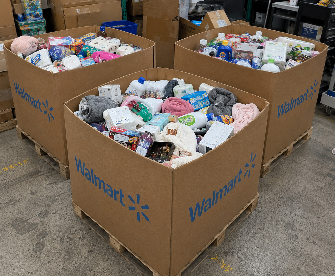 Walmart Overstock Consumer Goods Ready for Everyday Use