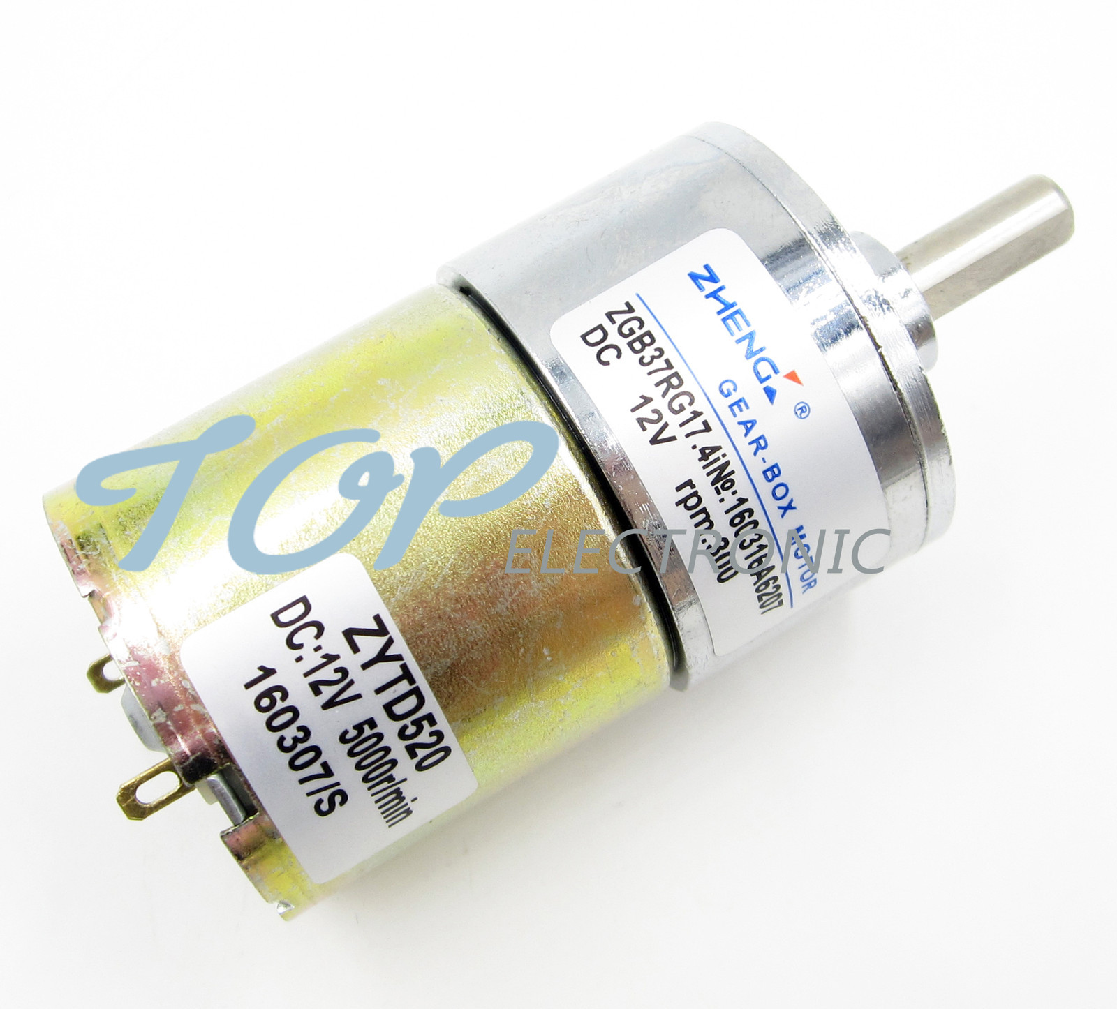 12V DC 300 RPM High Torque Gear-Box Electric Motor Hot