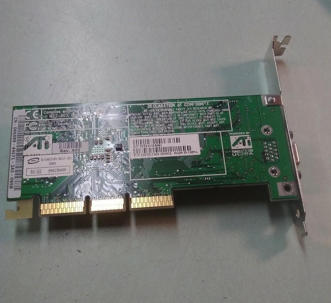 Dell ATI 09K099 1027311602 32MB AGP VGA Video Card