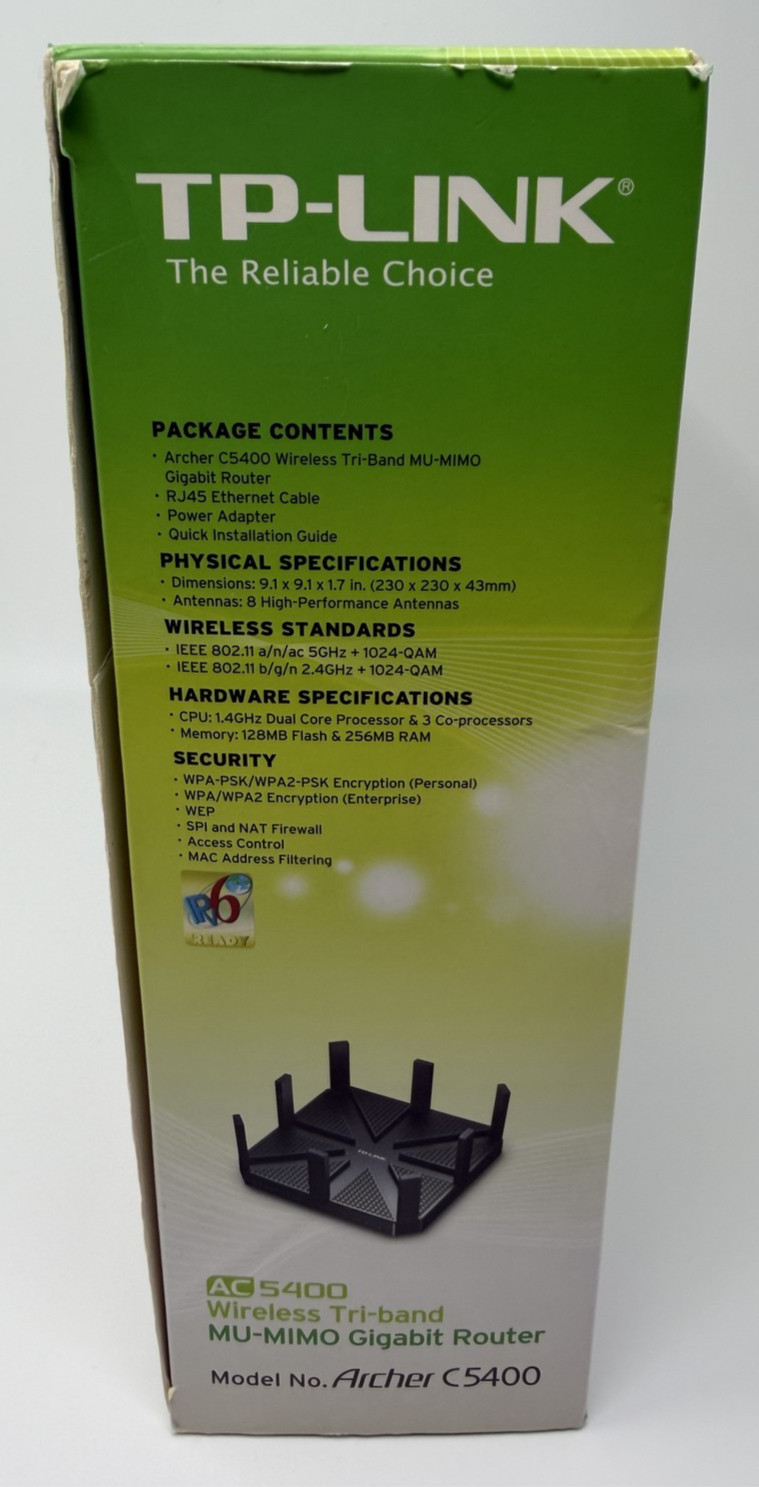 TP-Link Archer C5400 AC5400 Wireless Tri-Band MU-MIMO Gigabit Router