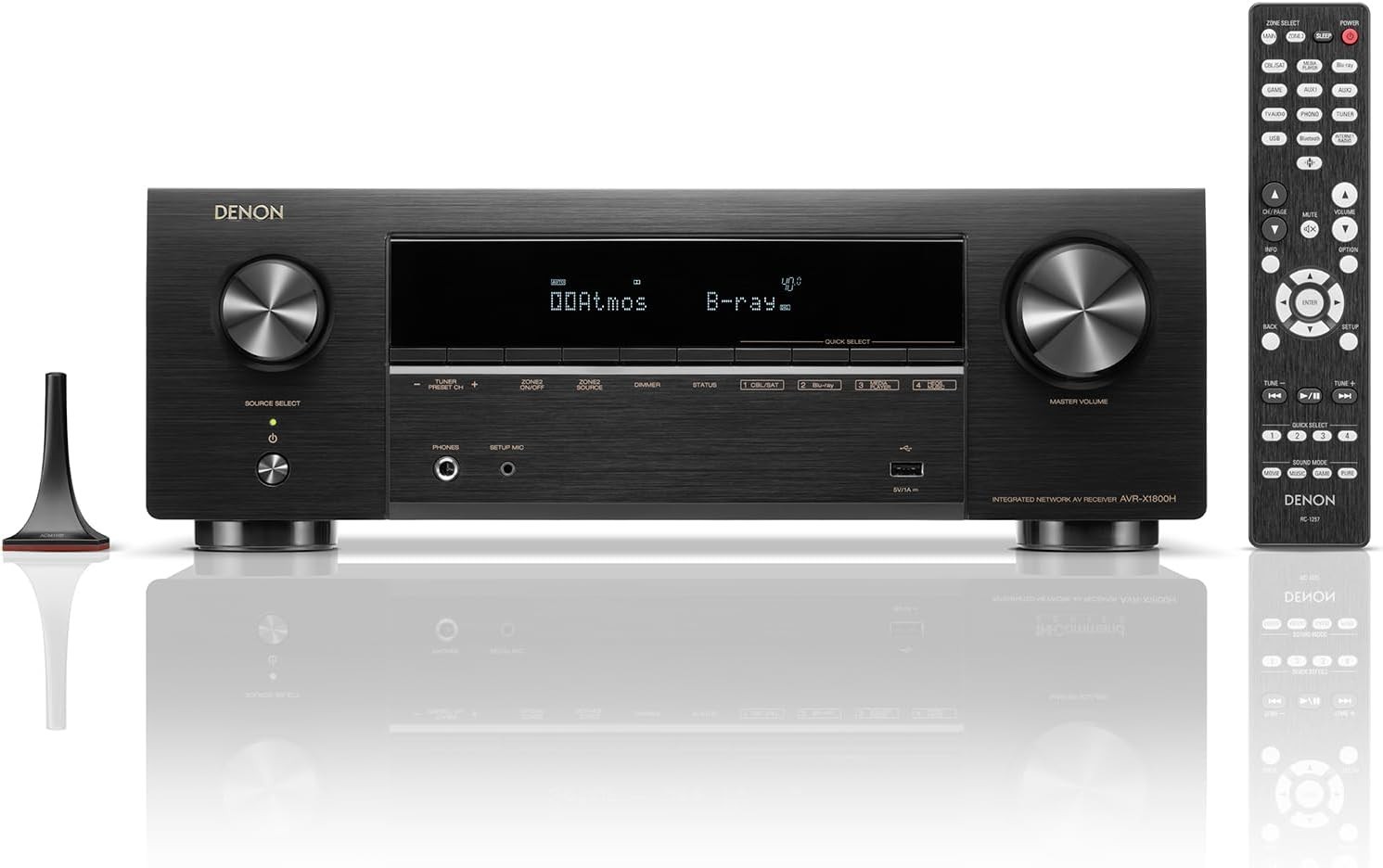 Denon AVR-X1800H 7.2ch 8K AV Receiver 80W HDR10+ eARC NEW Japan