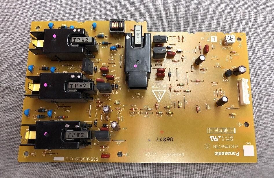PANASONIC POWER SUPPLY BOARD EUK1MHA75H NPKHA75 RDENU0089FCPZ