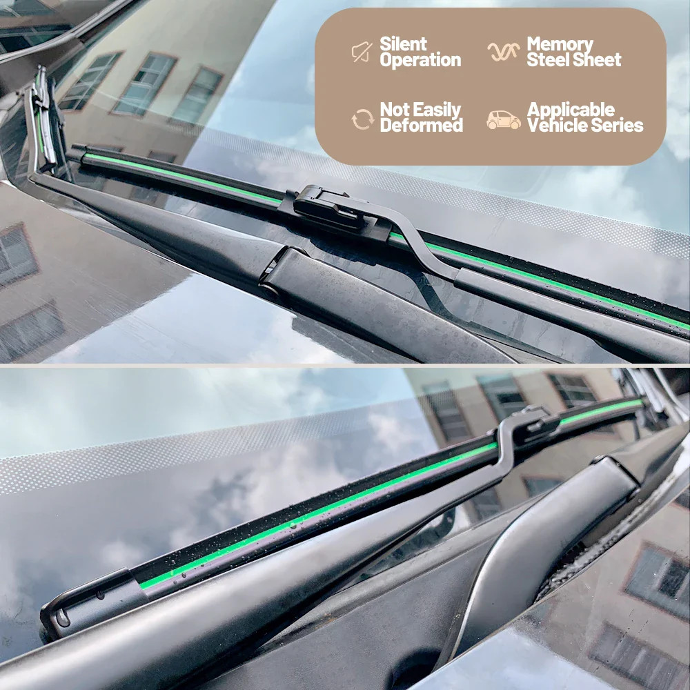 For VW Tiguan 2007-2023 Front Windshield Wiper Blades 2pcs Windscreen Window Acc