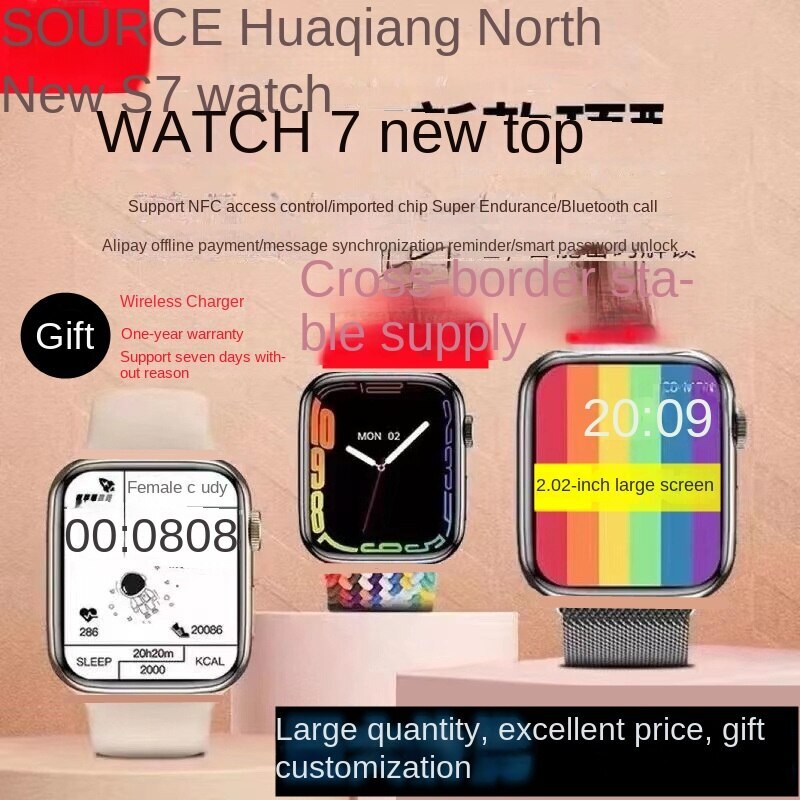 Smart watch for Android Apple 1.9inch Bluetooth call waterproof health detection