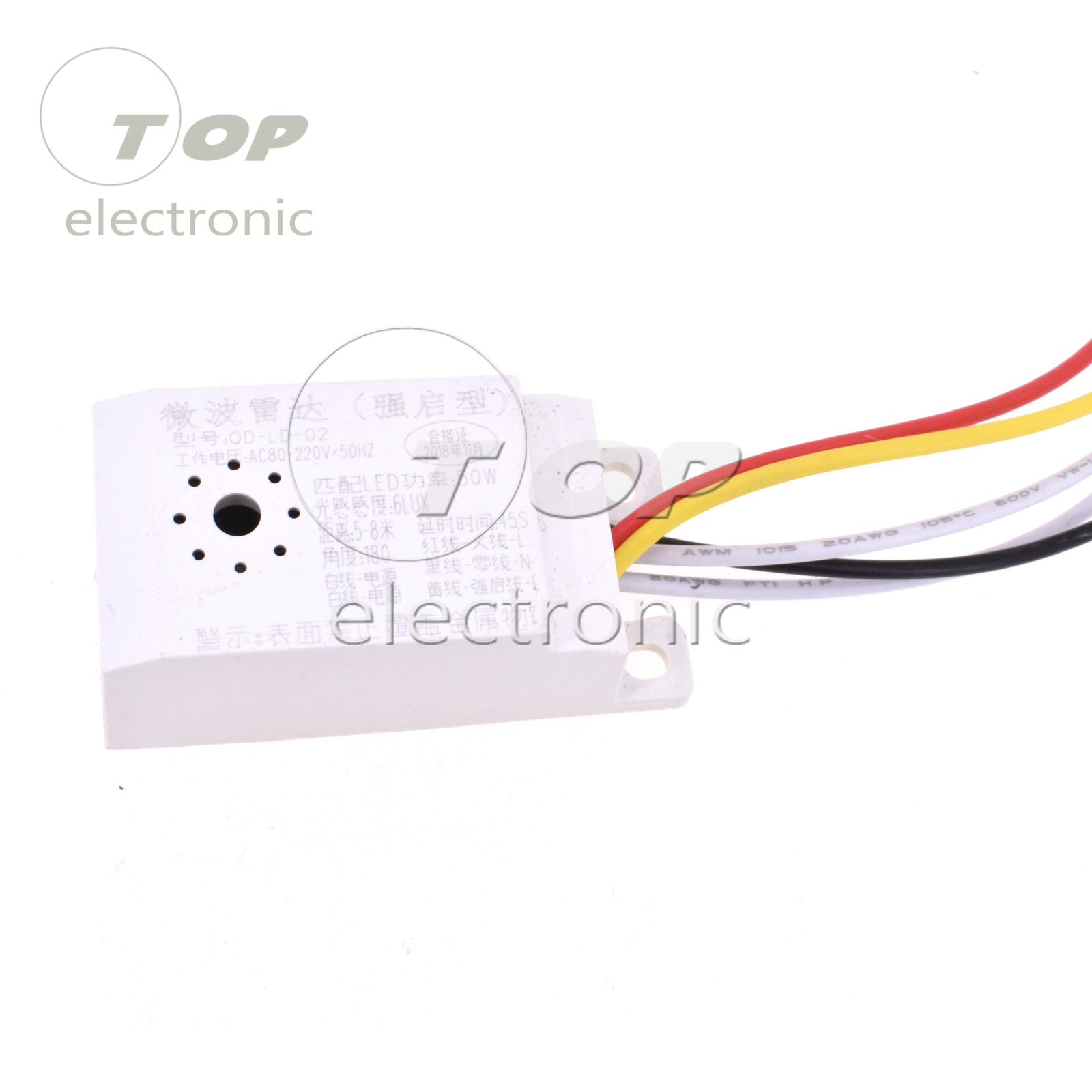 AC85V-265 Auto Infrared Body Motion Sensor PIR Sensing Switch Microwave Radar