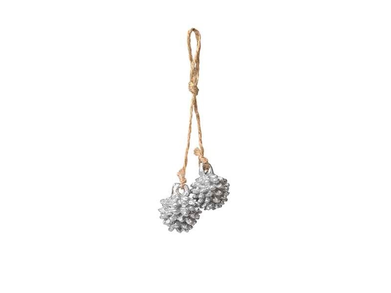 DECO “CONE” Round Silver (2 pcs) (HBC-159)