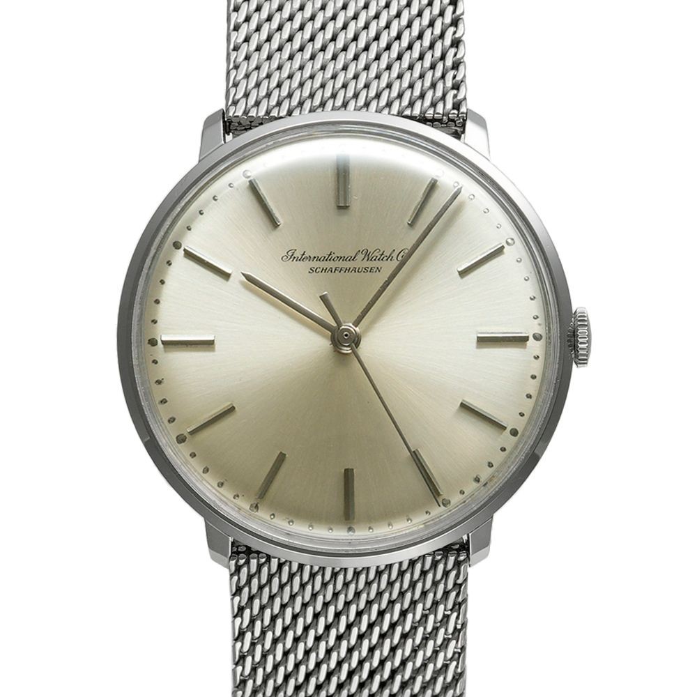 IWC Schaffhausen Old Inter 1410 SS Original Dial Silver Manual Men’s Overhauled