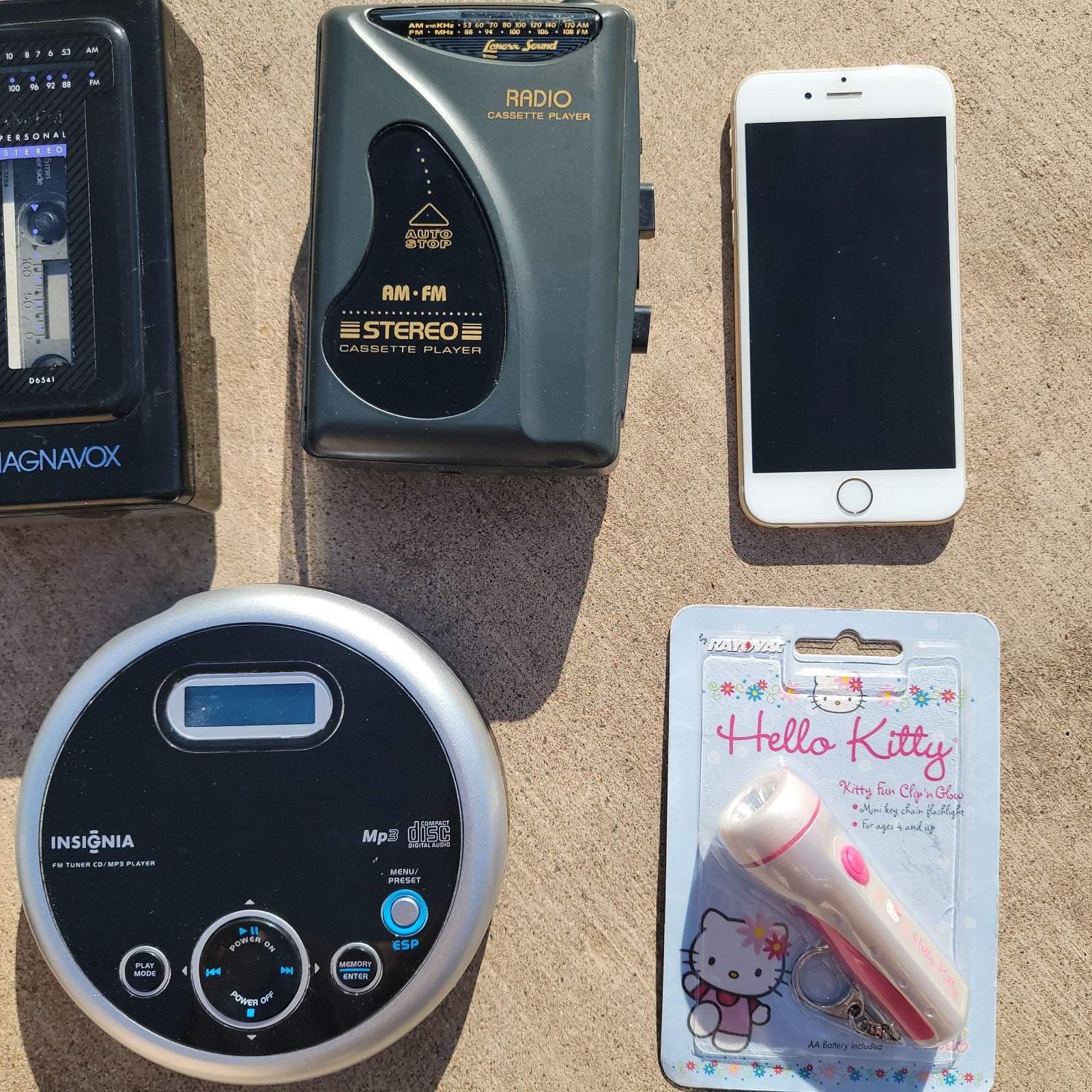 Electronics Lot IPhone 6 Walkman Portable CD Nintendo Hello Kitty Vintage Music