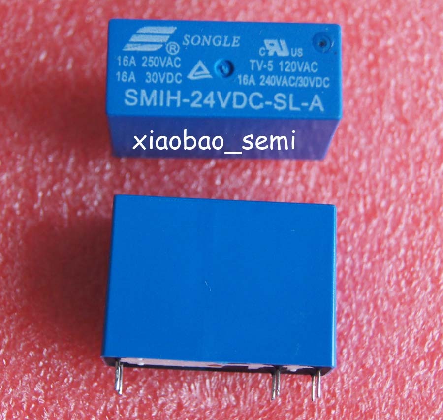 10PCS SMIH-24VDC-SL-A 24VDC ORIGINAL SONGLE Relay 6PIN