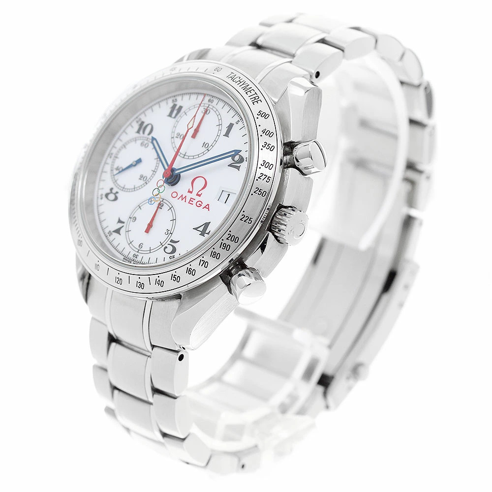 Omega Watch Speedmaster Olympic Collection Chronograph Automatic Wristwatch
