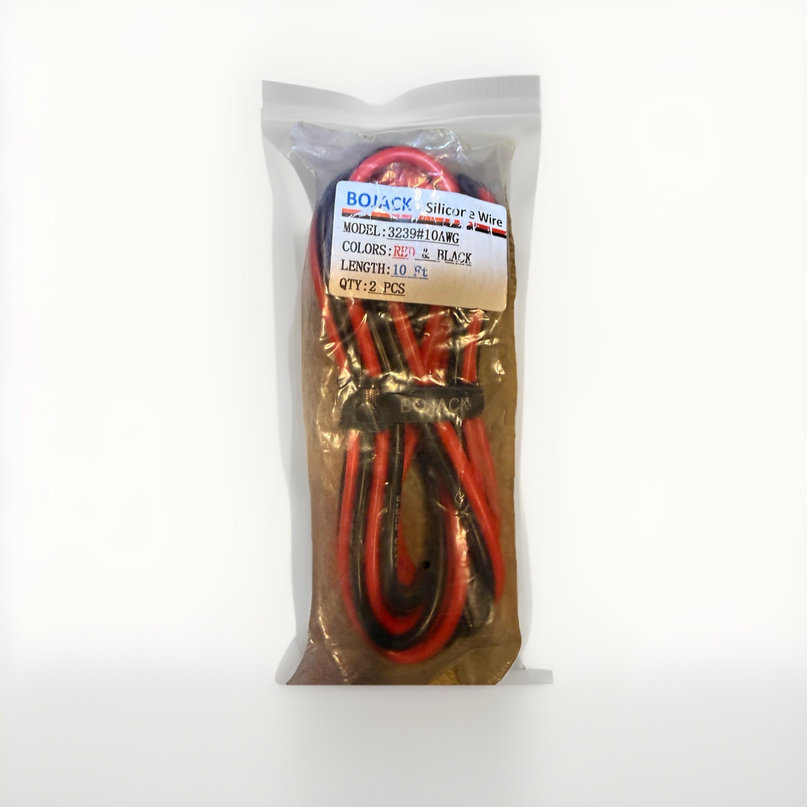 BOJACK 10AWG Silicone Wire 10 Ft Red Black 2PCS High Temp Flexible