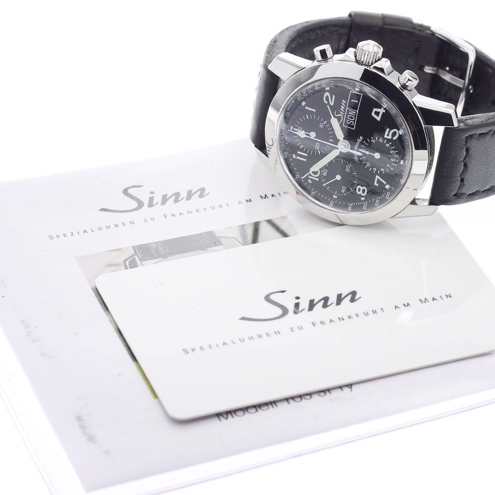Sinn Watch 103 Chronograph Day-Date Black Dial 40mm Automatic Men’s w/Warranty