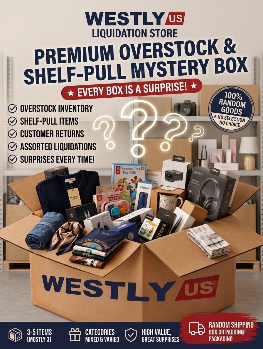 Mystery Box Package 3-5 Pcs | Premium Overstock Liquidations | Random Mix Lot