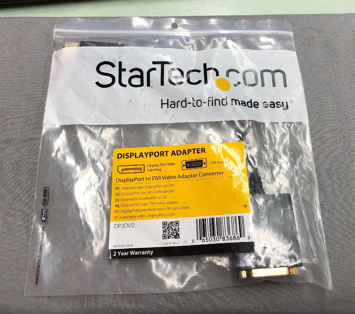 NEW IN PACKAGE StarTech DP2DVI2 DisplayPort To DVI Video Adapter Converter