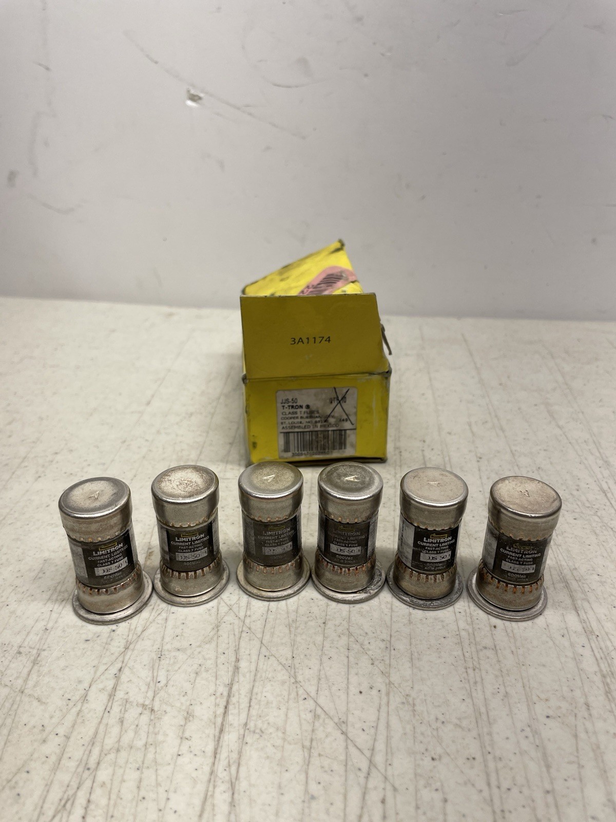 Bussmann JJS-50 JJS50 JJS 50A 600Vac Cooper TRON Class T FAST ACTING Fuse QTY:6