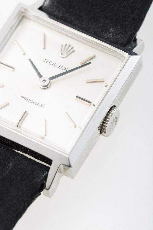 ROLEX Watch Precision White Manual Winding Leather Model Number A27-1 Women’s