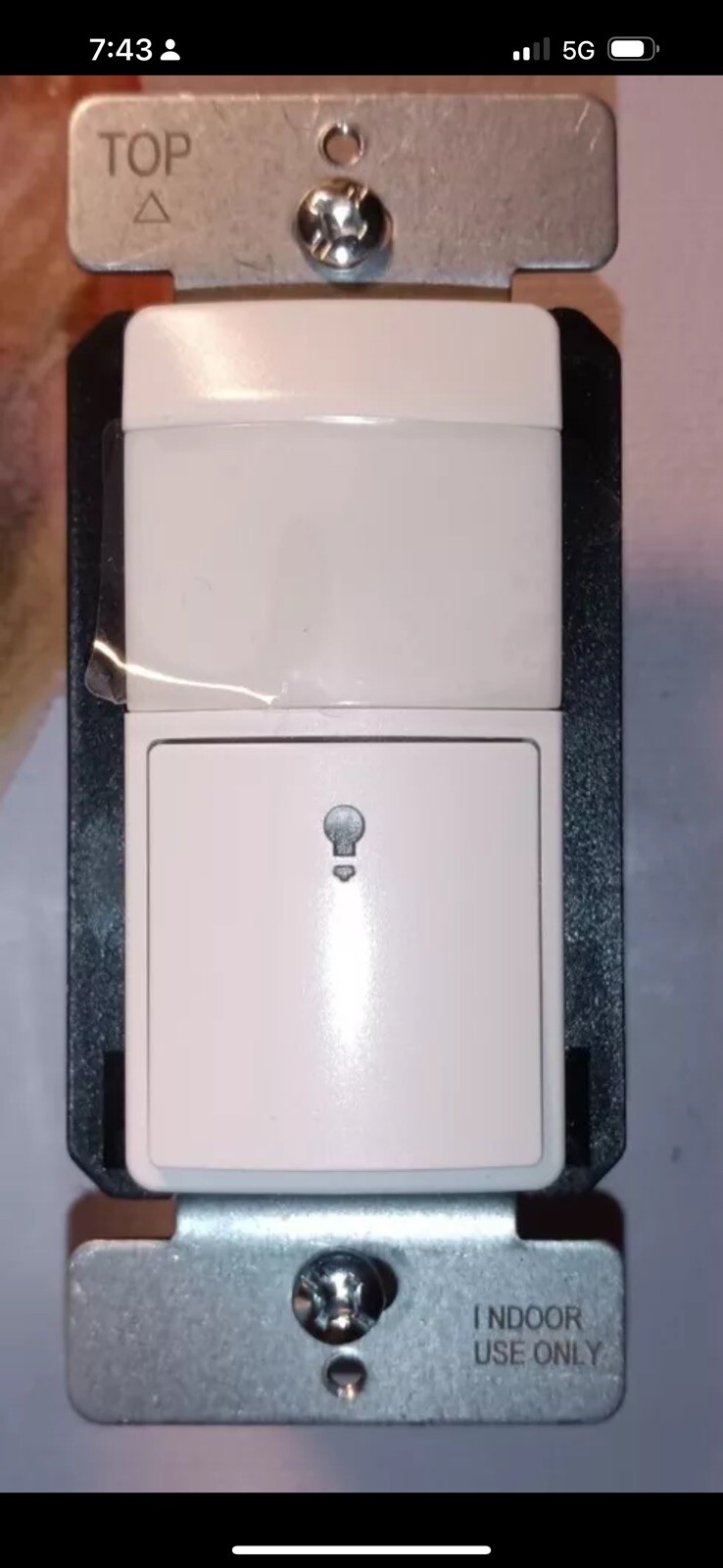 (6) Topgreener Light Sensor Switch AKA Occupancy/Vacancy Sensor Switch