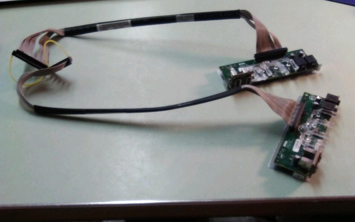 LOT OF 2 Dell USB Audio Board 0XT029 cable