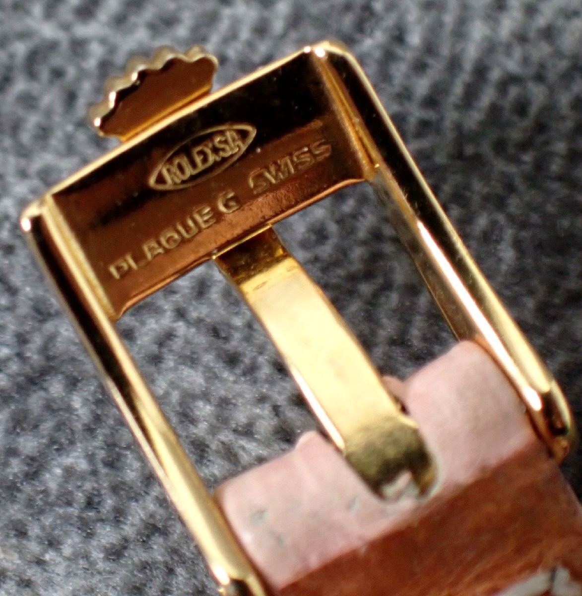 Rolex Watch Precision K18YG 18K Silver Manual Winding Leather Band Women’s Auth
